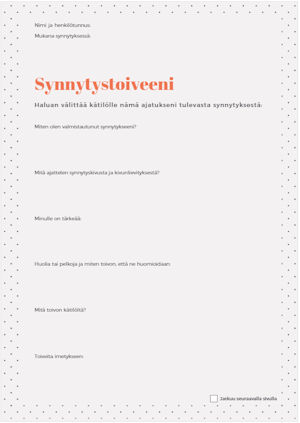 Synnytystoivelista